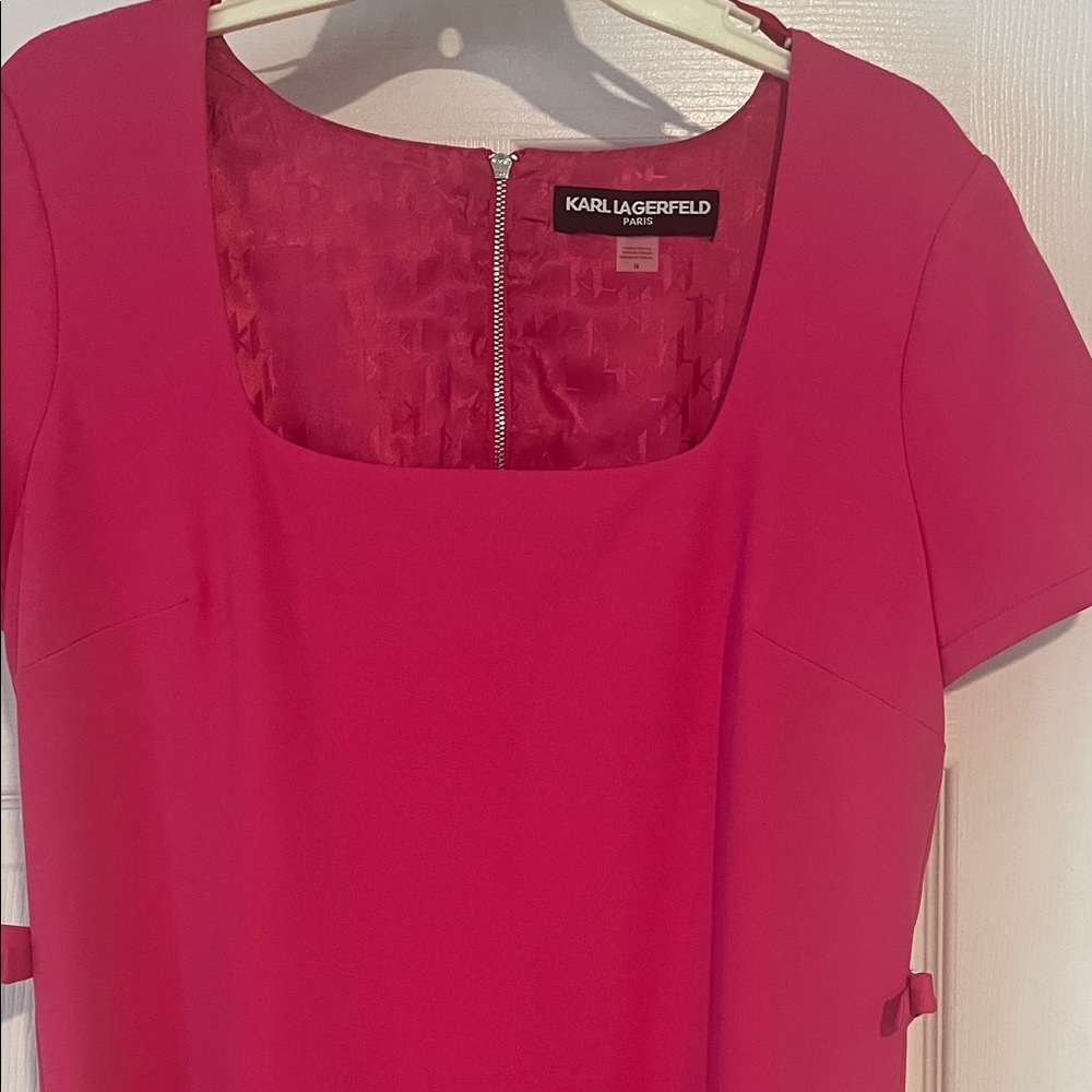 Karl Lagerfeld Pink Midi Dress